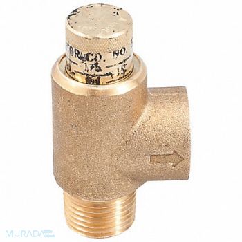 WATTS Pressure Relief Valve Brass 300 psi, 794JU8