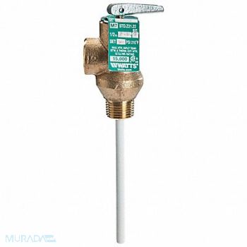 WATTS Temperature Pressure Relief Valve Copper, 794JR3