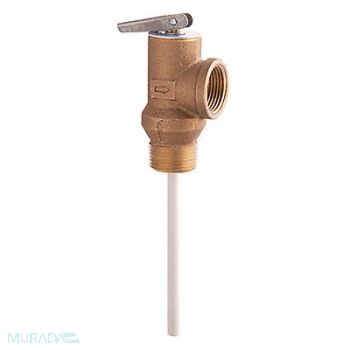 WATTS Temperature Pressure Relief Valve Copper, 794JR4