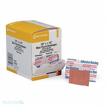 FIRST AID ONLY Patch Bandage Heavy Woven PK50, 101CM1