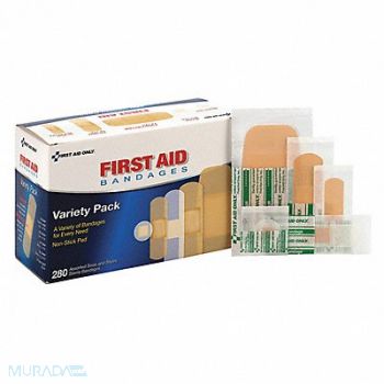 FIRST AID ONLY Adhesive Bandage Sheer Plastic Box, 101CV3