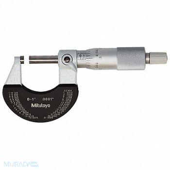 MITUTOYO Outside Micrometer 0-1 in Range, 798K38