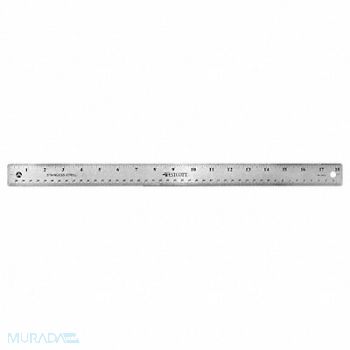 WESTCOTT Ruler Stainless Steel 18 In., 41N637