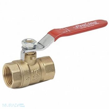 GRAINGER APPROVED Brass Ball Valve Inline FNPT 1/4 in, 6GD11