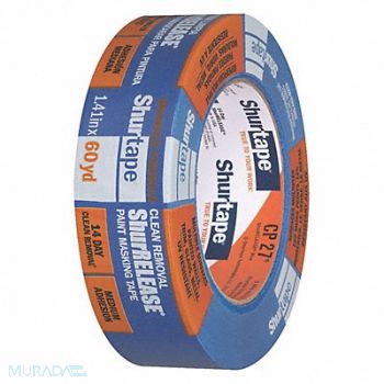 SHURTAPE MaskingTape 1 3/8 W 60yd L Blue, 10A373