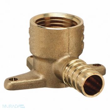 ZURN PEX Drop Ear Elbow 90 Deg Low Lead Brass, 10A581