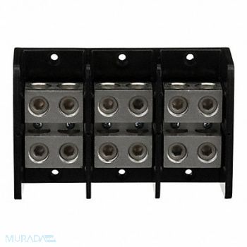 SQUARE D Power Distr Block Al/Cu 600V AC/DC, 10C737