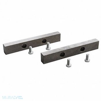 WESTWARD Replace.JawInserts Steel Incl.4Screw PK2, 10D762