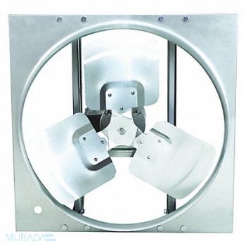 DAYTON Exhaust Fan 24In Bl Alum 208-230/460V, 10D980