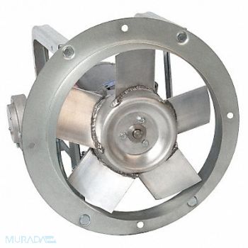 DAYTON Rng ExhstFn 12In Bl Alum 208-230/460V, 10E009