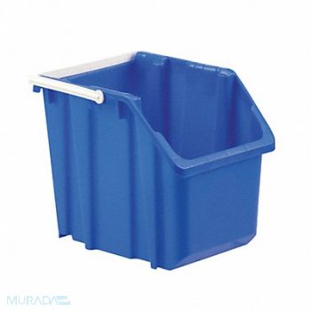 LEWISBINS Stack and Nest Bin Blue Solid Plastic, 10E134