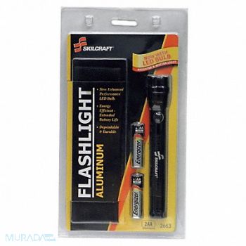 ABILITY ONE Handheld Flashlight Aluminum Silver 60lm, 10E715