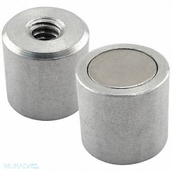 GRAINGER APPROVED Cup Magnet Neodymium 0.7 lb Pull, 10E840