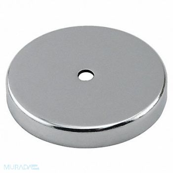 GRAINGER APPROVED Round Base Magnet Neodymium 160 lb Pull, 10E853