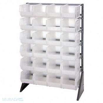 QUANTUM STORAGE SYSTEMS F1613 BinRailFlrRck 15inx54inx36in LdCp 100lb, 10E953