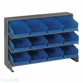 QUANTUM STORAGE SYSTEMS G7014 Bench Pick Rack 12x27x36in Blue, 10E987