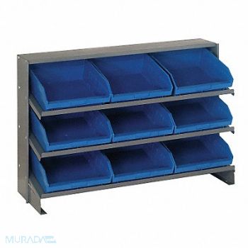 QUANTUM STORAGE SYSTEMS G7015 Bench Pick Rack 12x27x36in Blue, 10E988