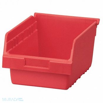 AKRO-MILS D5434 Shelf Bin Red Plastic 6 in, 10F108