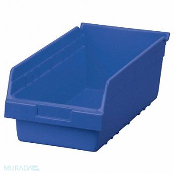AKRO-MILS D5435 Shelf Bin Blue Plastic 6 in, 10F115