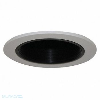 LUMAPRO RcssdDwnltTrim 5in Wht/Blk Baffle, 10F213