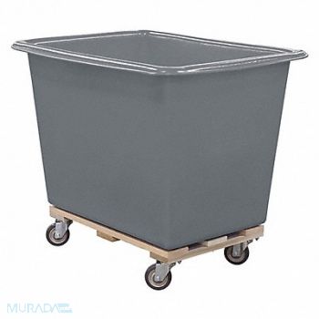 ROYAL BASKET TRUCKS Cube Truck HDPE Gray 24.8 cu ft., 10F470