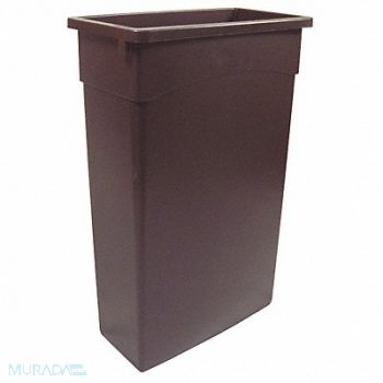 TOUGH GUY Trash Can Rectangular 23 gal Brown, 10F624