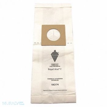 TOUGH GUY Vacuum Bag Paper 2-Ply Reusable PK10, 10G174