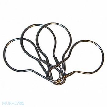 GRAINGER APPROVED Shower Curtain Hooks 1 9/16 in W PK12, 10G198