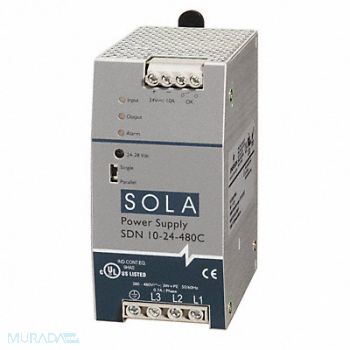 SOLAHD DC Power Supply 24VDC 10A 47-63Hz, 10G785