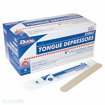 UNIMED MIDWEST INC Tongue Depressor Sterile 6In. PK100, 10G837