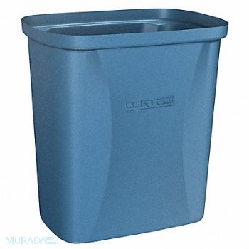 CORTECH Trash Can 2-1/2 gal Blue, 10G843