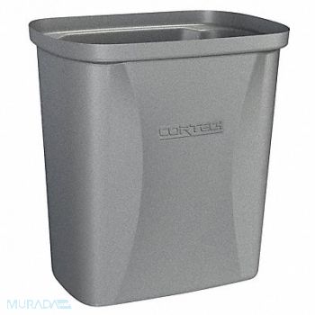 CORTECH Trash Can 2-1/2 gal Gray, 10G844