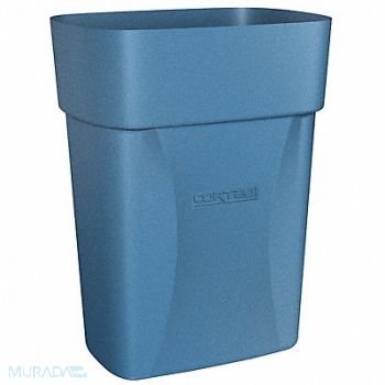 CORTECH Trash Can 3-1/2 gal Blue, 10G846