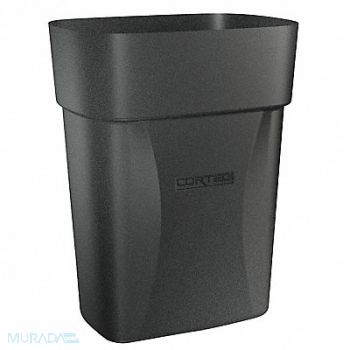 CORTECH Trash Can 3-1/2 gal Black, 10G848