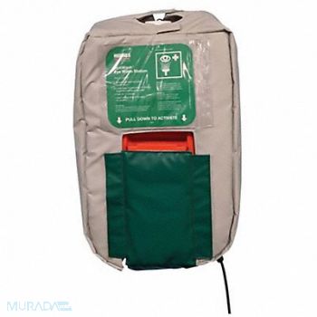 HUGHES SAFETY Eyewash Heated Jacket 29 H 3 L 19 W, 61HZ62