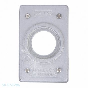 APPLETON ELECTRIC Weatherproof Cover Malleable Iron, 10H363