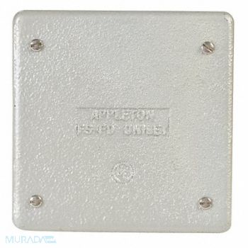 APPLETON ELECTRIC Weatherproof Cover Malleable Iron, 10H384