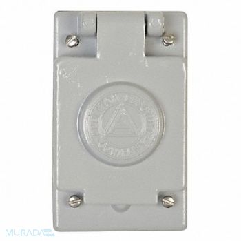 APPLETON ELECTRIC Weatherproof Cover Vertical 1-5/32 In.D, 10H415