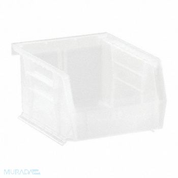 QUANTUM STORAGE SYSTEMS Hang and Stack Bin Clear PP 3 in, 10H836