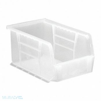 QUANTUM STORAGE SYSTEMS Hang and Stack Bin Clear PP 5 in, 10H838