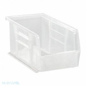 QUANTUM STORAGE SYSTEMS Hang and Stack Bin Clear PP 5 in, 10H840