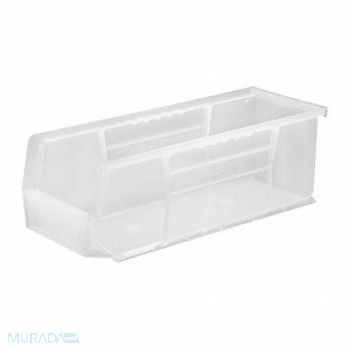 QUANTUM STORAGE SYSTEMS Hang and Stack Bin Clear PP 5 in, 10H842