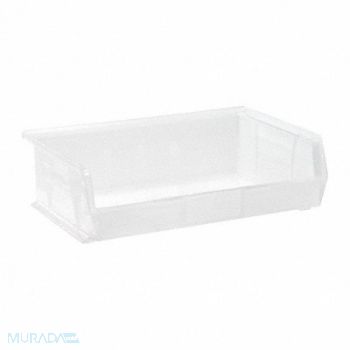 QUANTUM STORAGE SYSTEMS Hang and Stack Bin Clear PP 5 in, 10H848