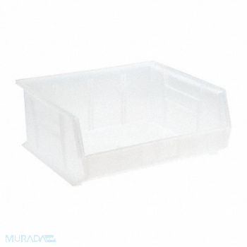 QUANTUM STORAGE SYSTEMS Hang and Stack Bin Clear PP 7 in, 10H849