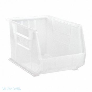 QUANTUM STORAGE SYSTEMS Hang and Stack Bin Clear PP 10 in, 10H851