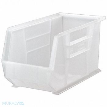 QUANTUM STORAGE SYSTEMS Hang and Stack Bin Clear PP 9 in, 10H852