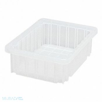 QUANTUM STORAGE SYSTEMS Divider Box Clear Polypropylene 12, 10H868