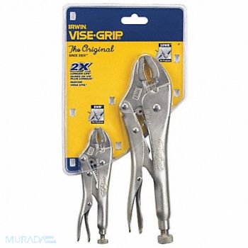 IRWIN VISE-GRIP Locking Plier Sets Plain Grip 2 Pcs, 10J865
