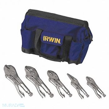 IRWIN VISE-GRIP Locking Plier Sets Plain Grip 5 Pcs, 10J870