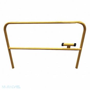 GRAINGER APPROVED Guardrail 10 ft L 3-1/2 ft H Yellow, 10K026